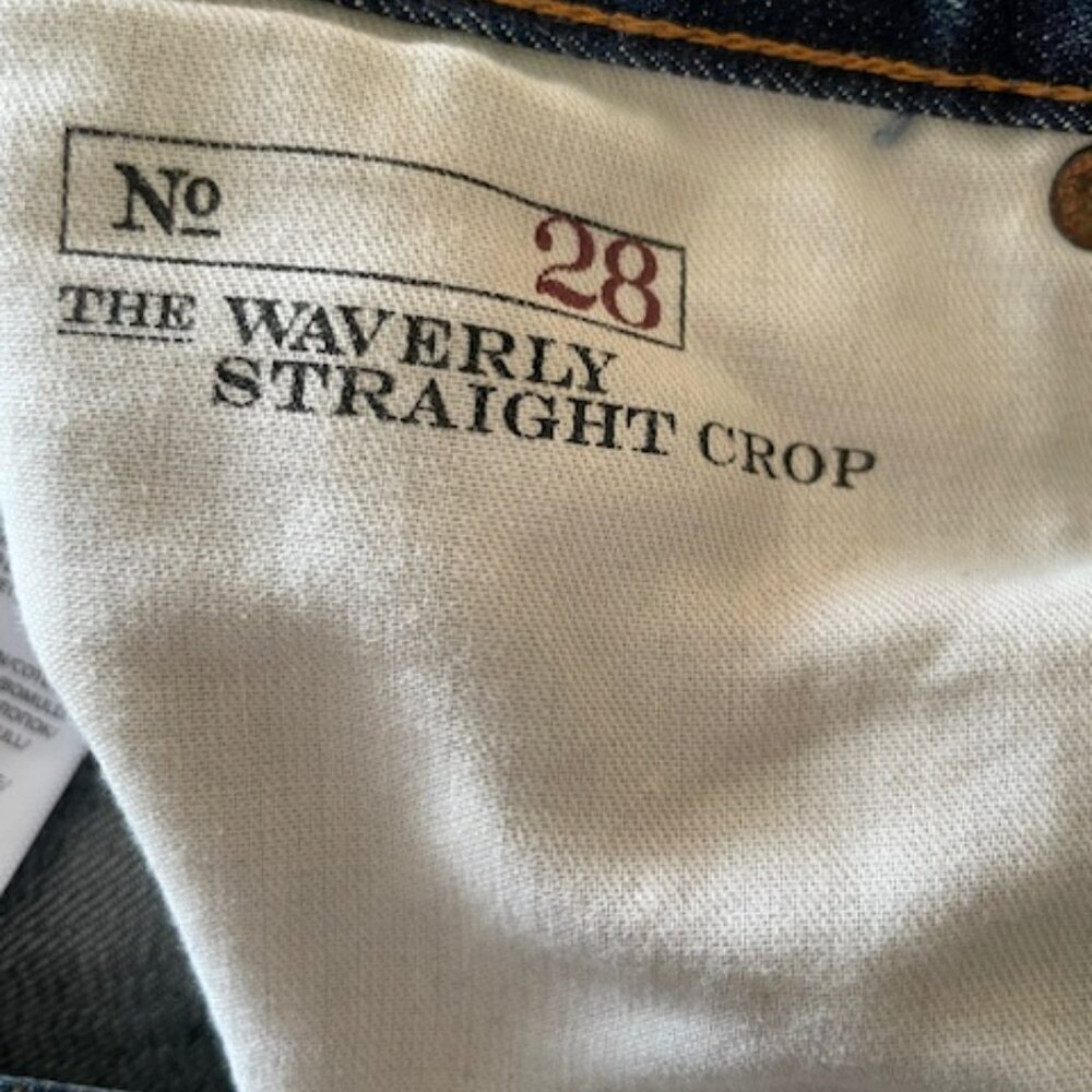 POLO Ralph Lauren Jeans THE WAVERLY STRAIGHT CROP Embellished Military Style 28 - Picture 9 of 10
